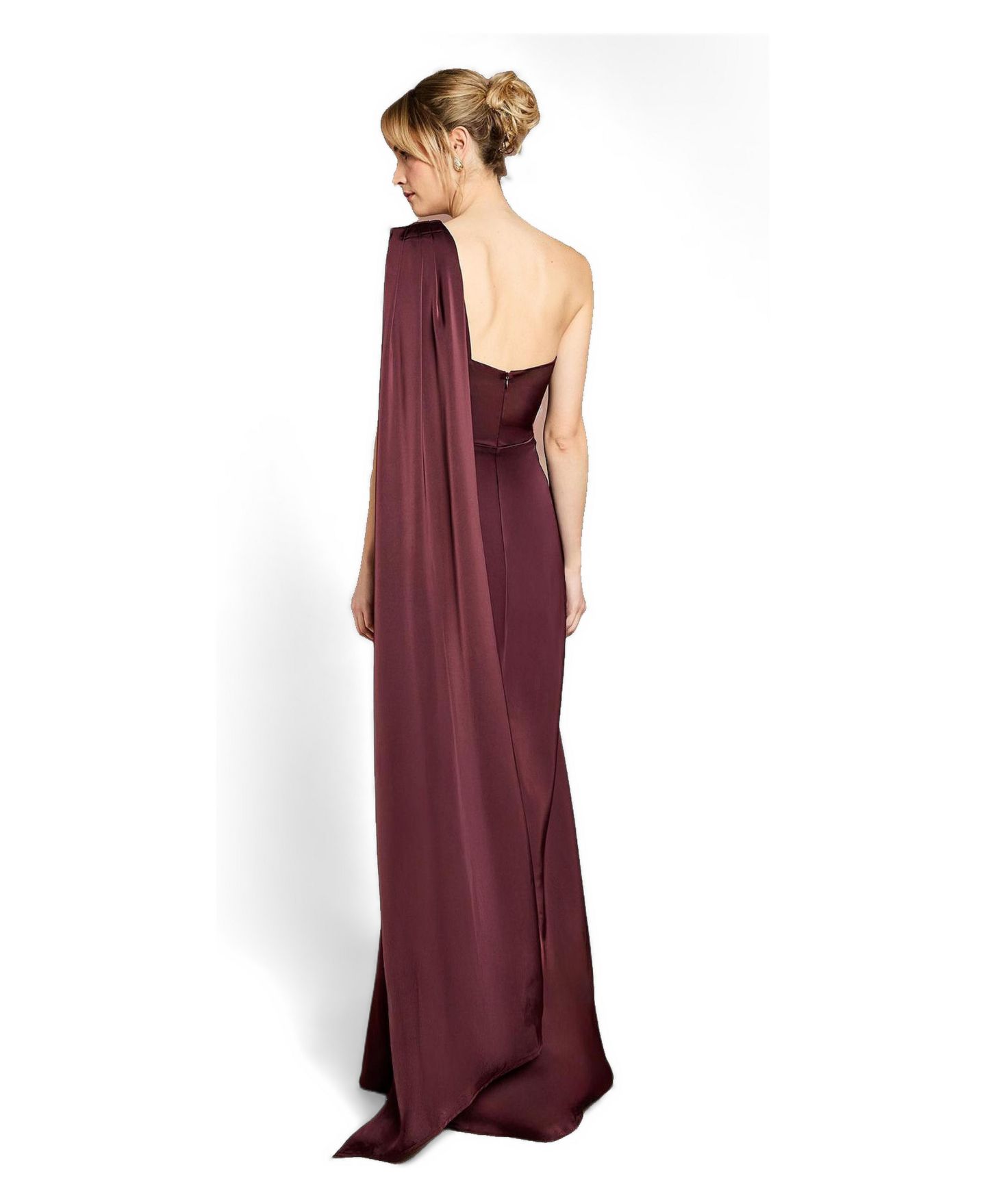 Женское платье Coast One Shoulder Maxi, цвет: Тёмно-коричневый — фото 3