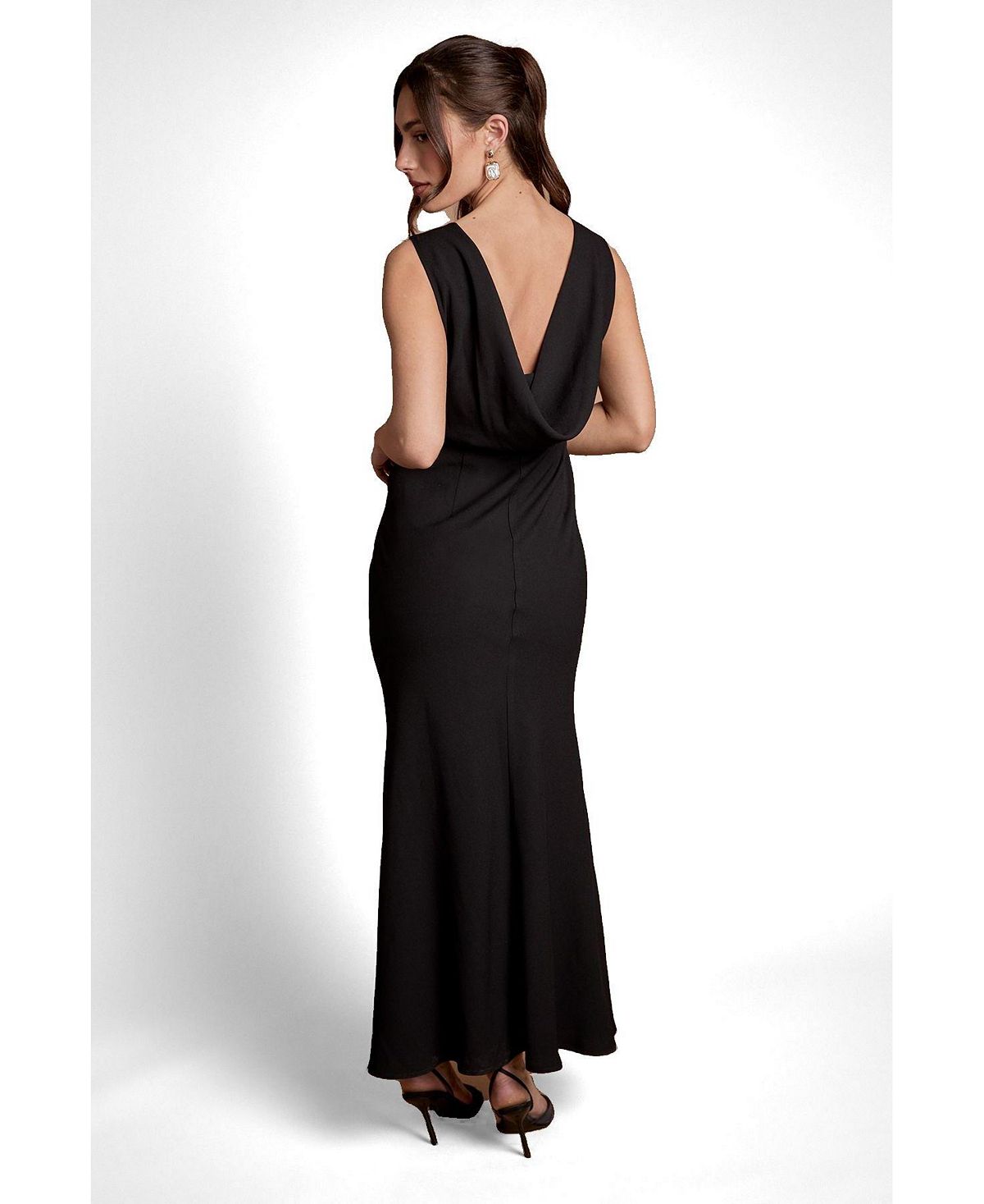 Coast Women's Petite Cowl Back Maxi Dress view 3 — MAYCSS fashion products