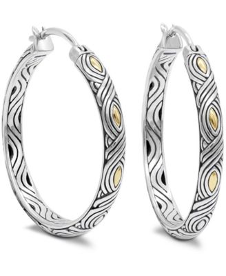 35mm Woven Hoop Earrings