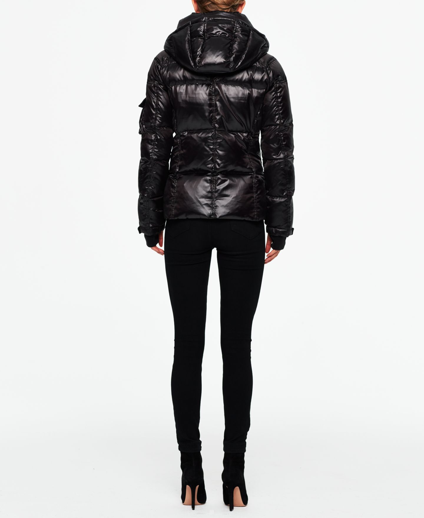 Женская куртка S13 Kylie Hooded Water-Resistant Puffer, цвет: Угольный — фото 5