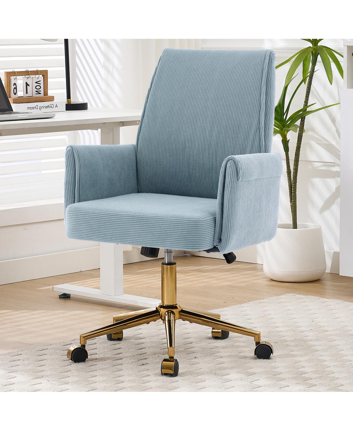 Streamdale Furniture Mid-Back Ergonomic Striped Fabric Office Chair
