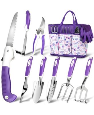 Garden Tool Set Heavy Duty Aluminum Kit With Bag Gloves