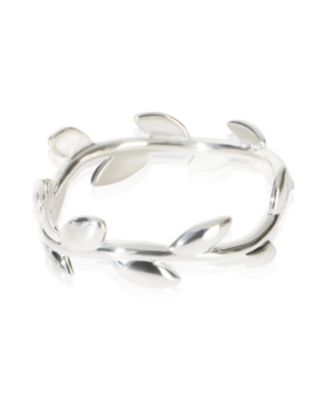 Pre-Owned Tiffany & Co Sterling Silver Paloma Picasso Olive Leaf Ring - Sterling silver