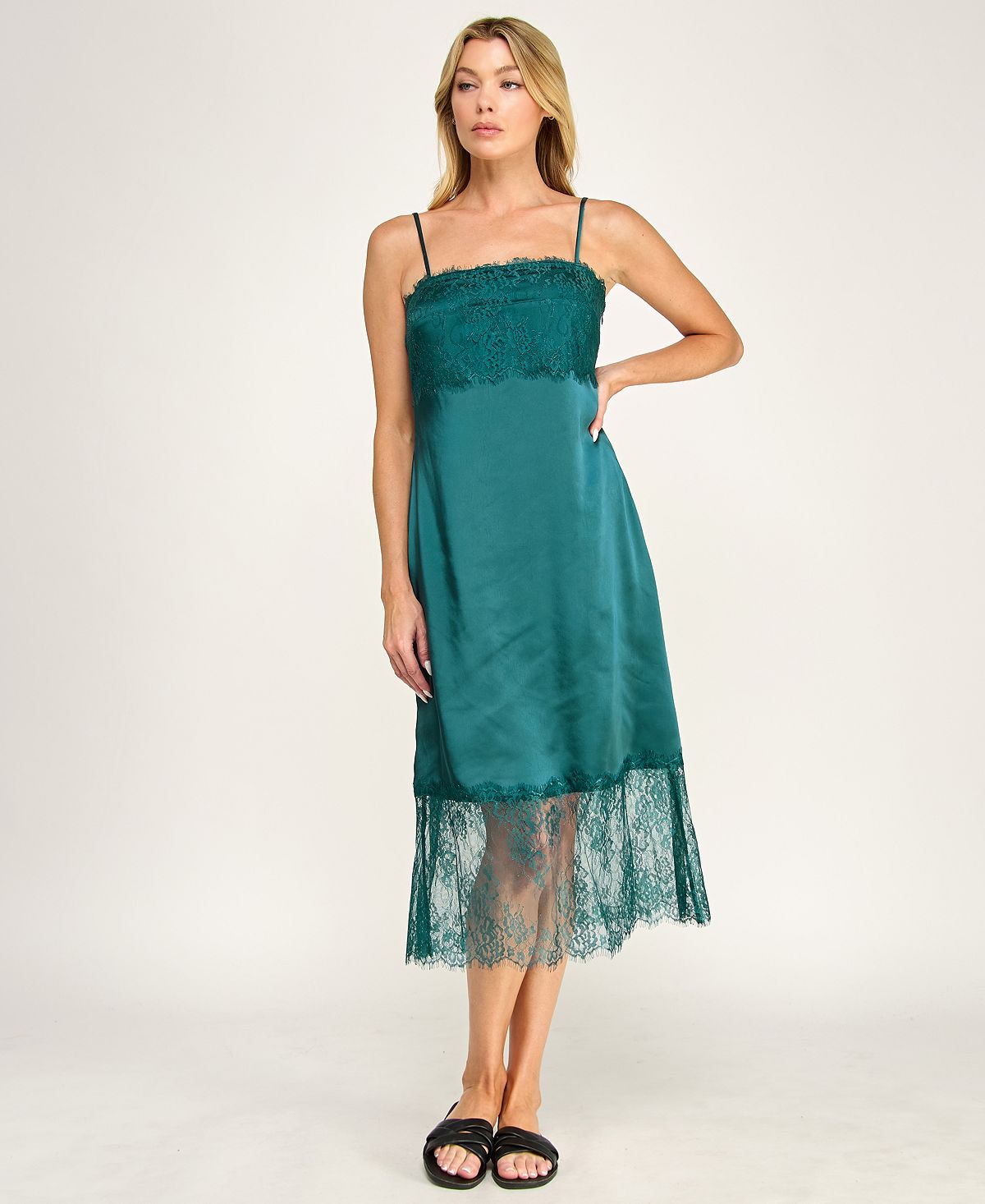 ROW A Juniors' Sleeveless Midi Dress view 6 — MAYCSS fashion products
