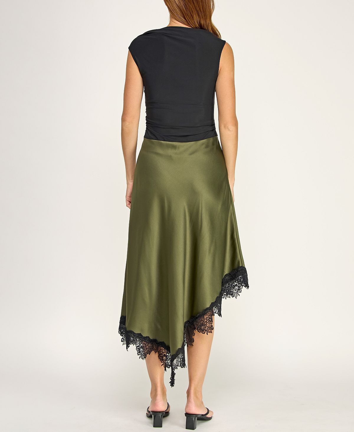 ROW A Juniors' Cowl Neck Midi Dress view 5 — MAYCSS fashion products