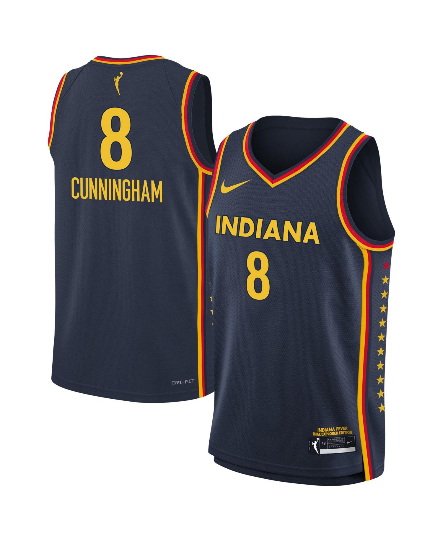 Big Boys and Girls Nike Sophie Cunningham Navy Indiana Fever Explorer Edition Jersey