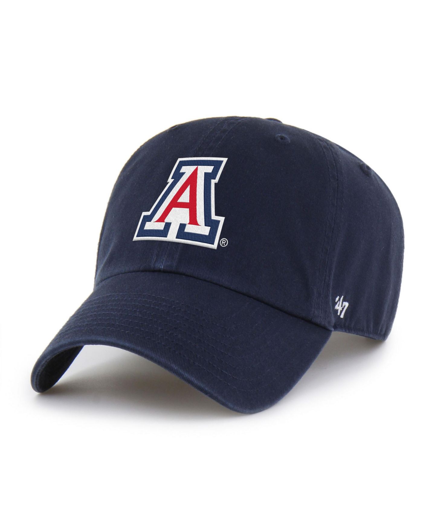Мужская кепка '47 Brand Navy Arizona Wildcats Americana Heritage Clean Up Adjustable Hat — фото 3