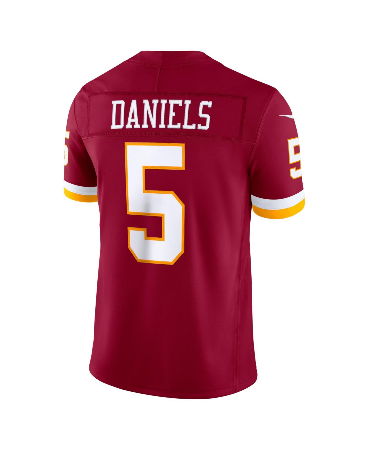 Мужской топ Nike Jayden Daniels Burgundy Washington Commanders Vapor F.U.S.E. Stitched Limited Jersey — фото 2