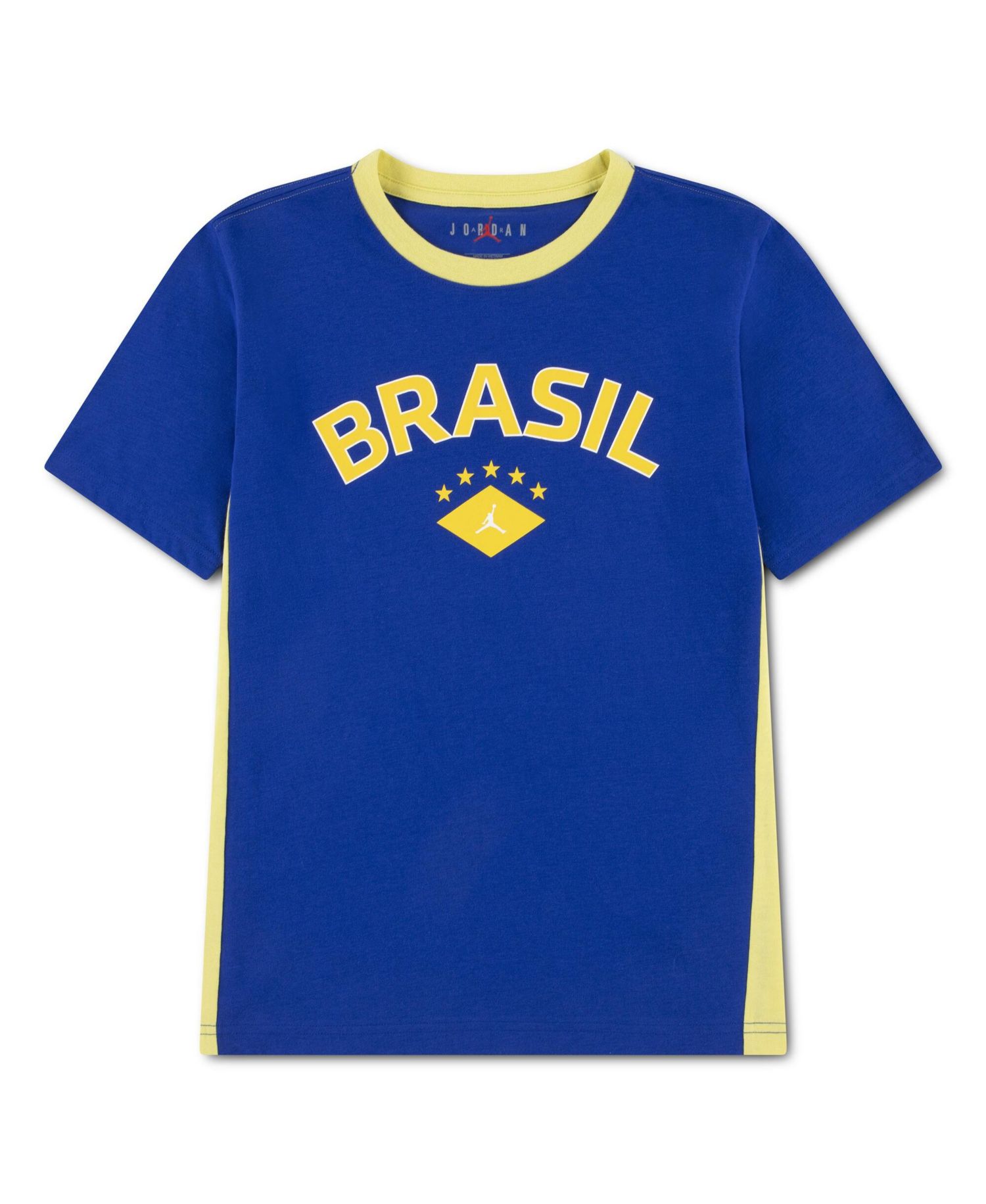Big Boys and Girls Royal Brazil National Team Jersey T-Shirt