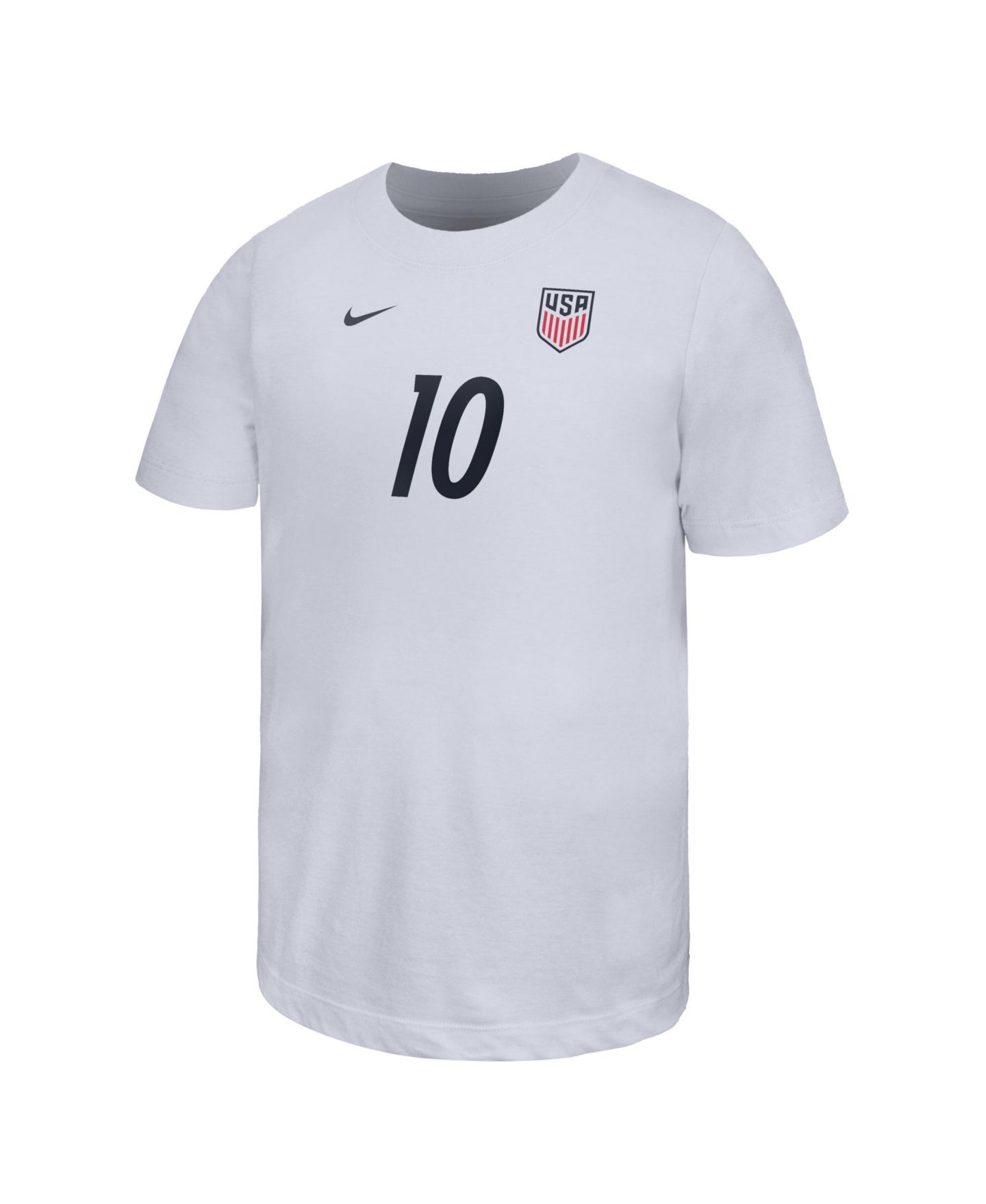 Детская футболка Nike Christian Pulisic White Usmnt Home Player Name & Number — фото 3
