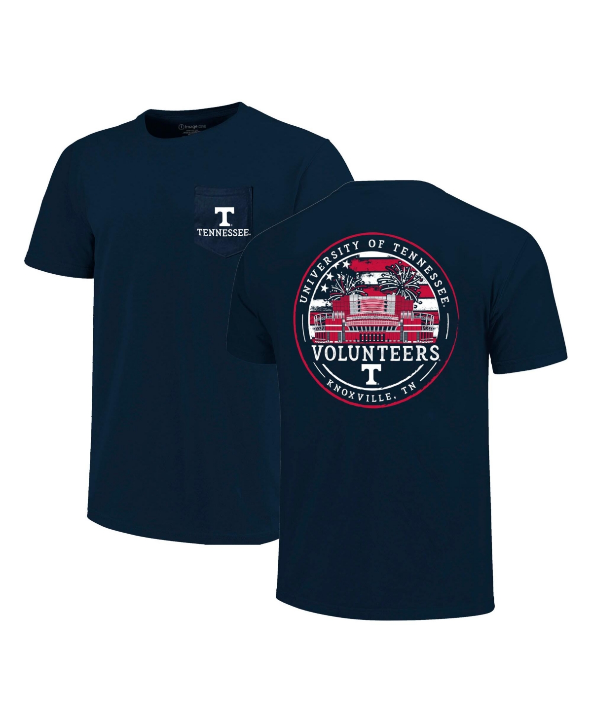 Image One Men's Navy Tennessee Volunteers Campus Americana T-Shirt