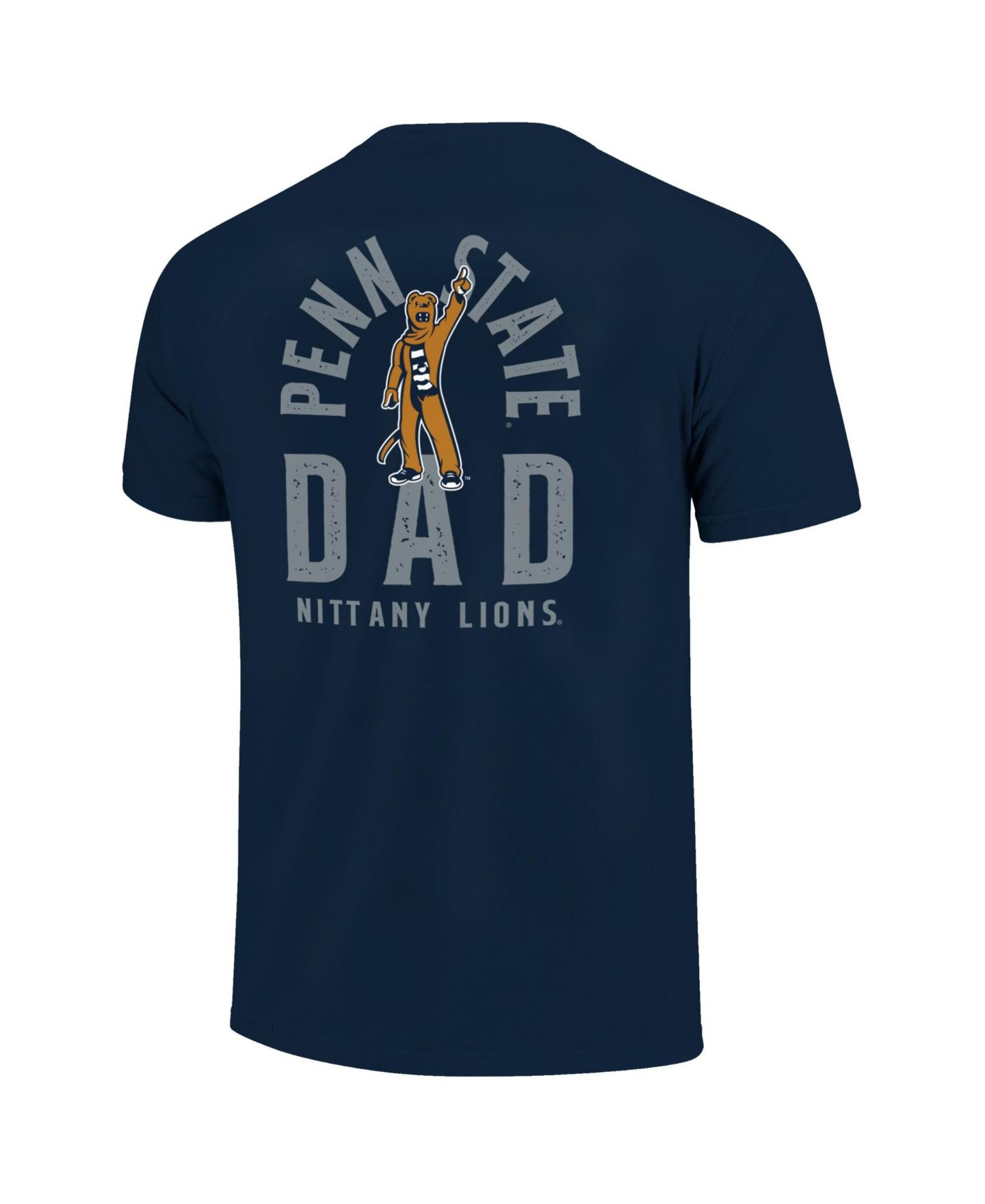 Мужская футболка Image One Navy Penn State Nittany Lions Father's Day Mascot Overlay — фото 2