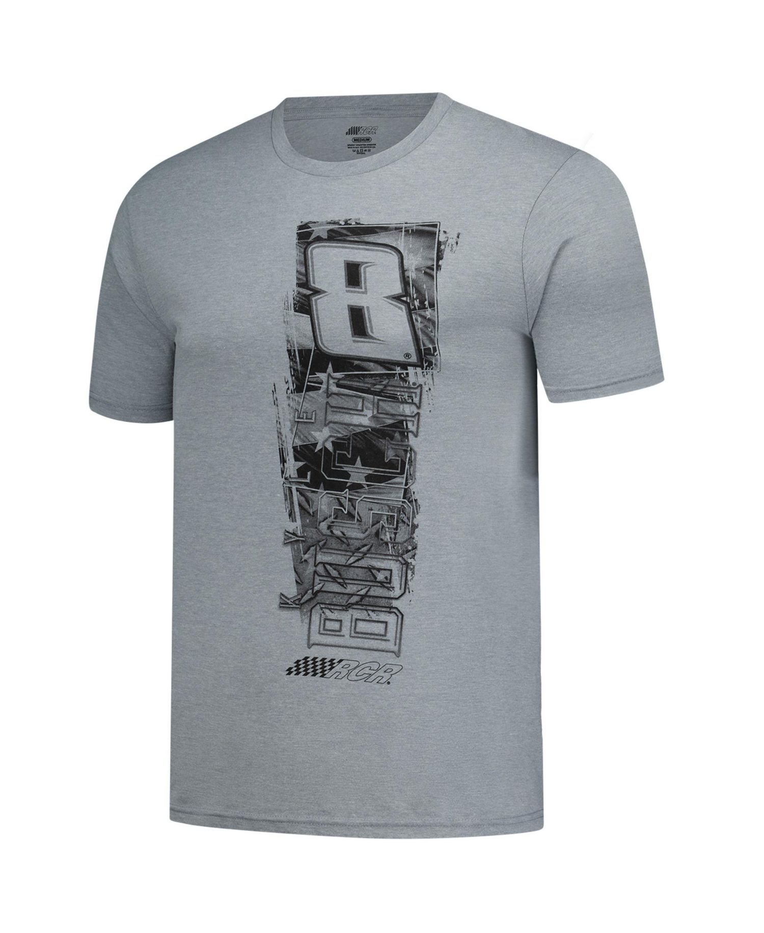 Men's Heather Gray Kyle Busch Flag 2-Sport Tri-Blend T-Shirt