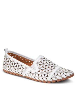 Flowerflow Women's Loafer Slip-On with Knit Upper