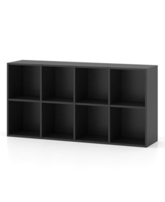 Modern 8 Cube Storage Organizer Bookshelf for Home Office