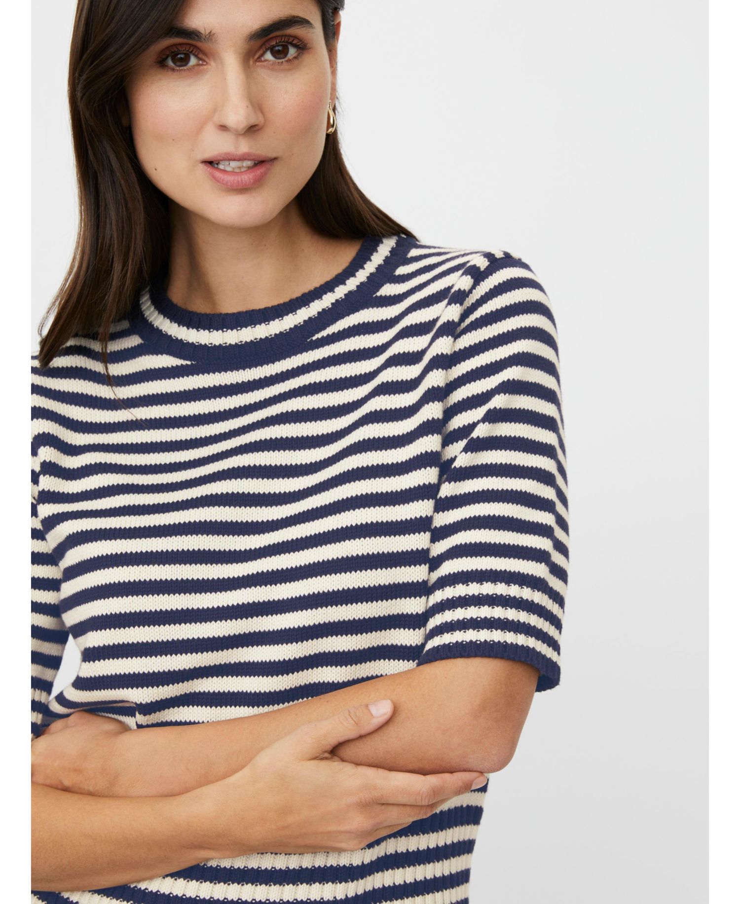 Women's MaFaeleen Striped Short Sleeve Sweater