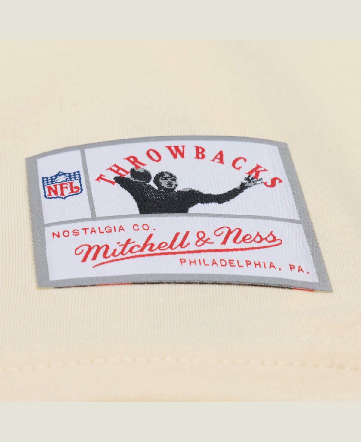 Mitchell & Ness Men's Lawrence Taylor Cream New York Giants Sandman Name Number T-Shirt