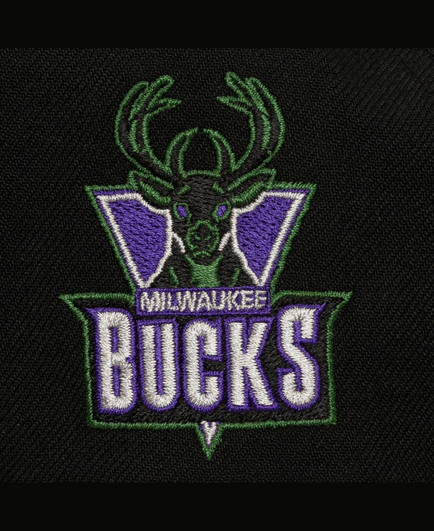 Men's Black Milwaukee Bucks Class Act Pro Snapback Hat