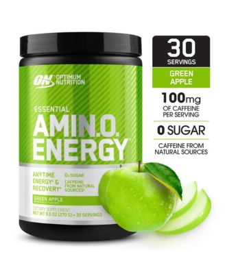 Amino Energy, Pre Workout with Tea, BCAA, Amino Acids, Keto Friendly, Coffee Extract, Apple, 30 Servings
