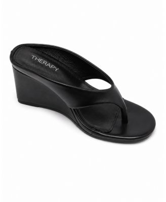 Women's SERA Round Toe Wedge Thong Heel