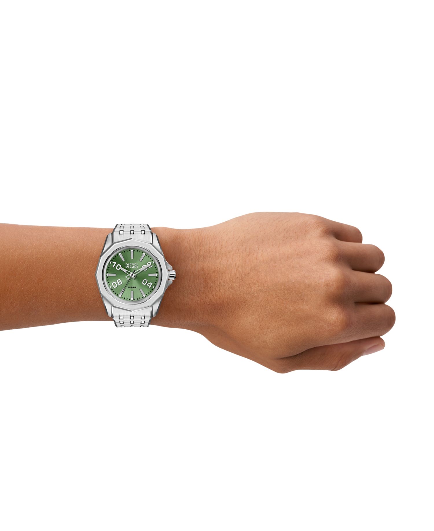 Men's Stinger Quartz Silver Stainless Steel Watch 44mm