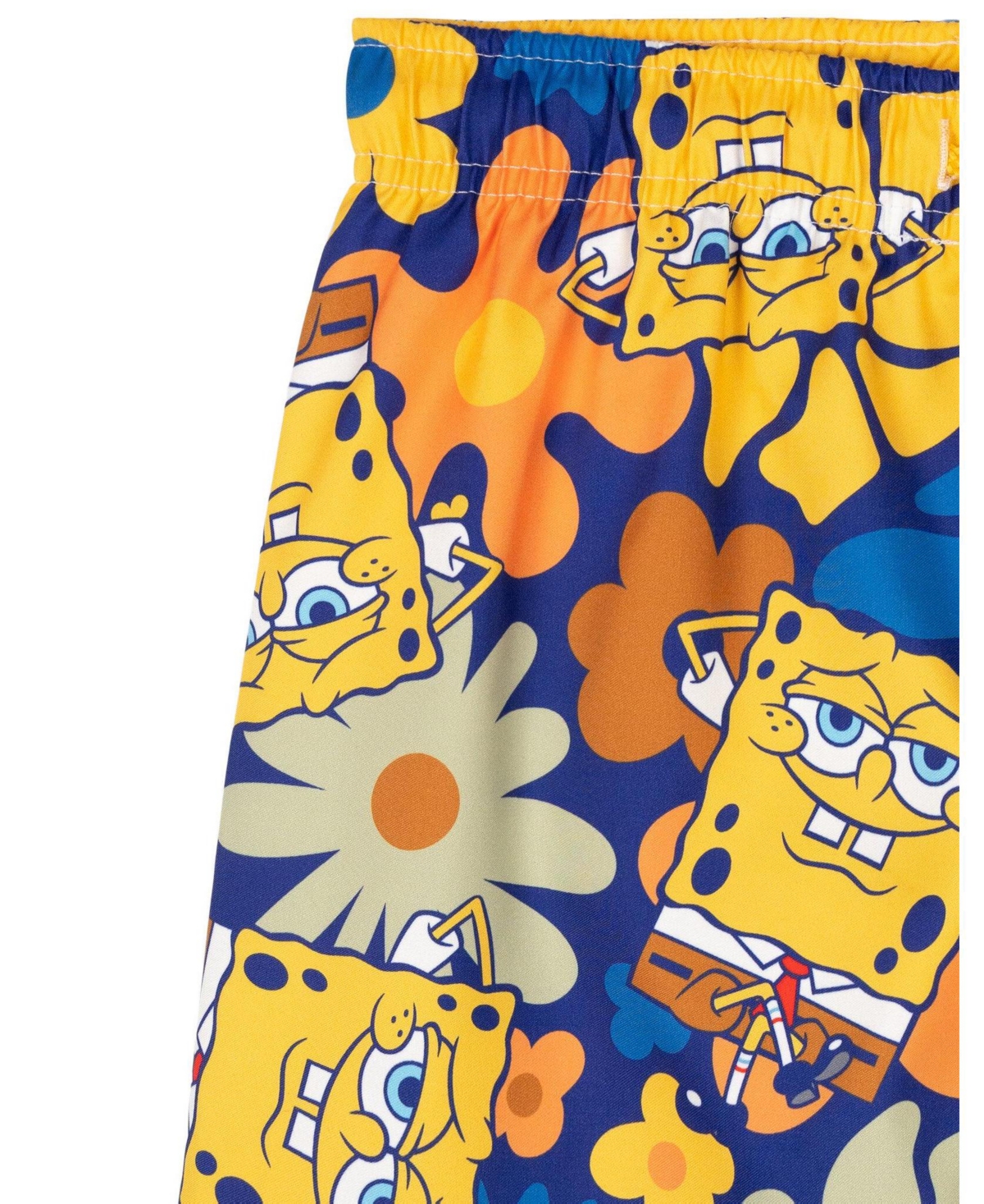 SpongeBob SquarePants Little Boys Swimwear Swim Trunks Upf 50+