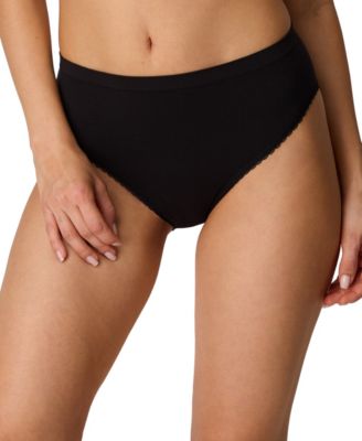 Women's Seamless Lace High-Cut Brief Panty, DMSMLC