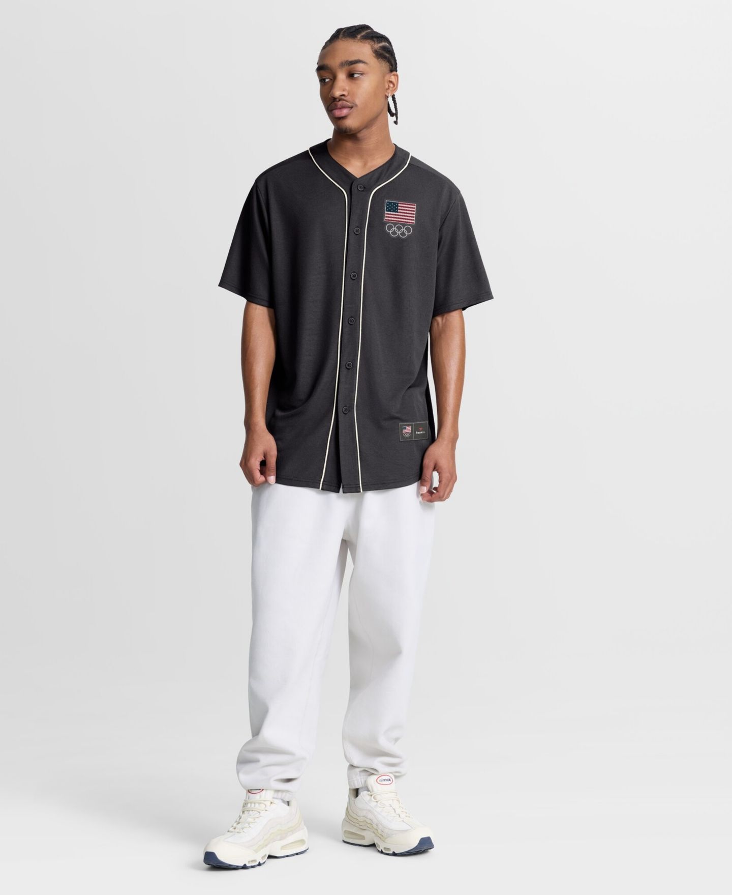 Мужская рубашка Fanatics Gray Team USA Core Foundation Ball Button-Up — фото 2