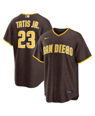Men's Fernando Tatis Jr. Brown San Diego Padres Road Replica Jersey