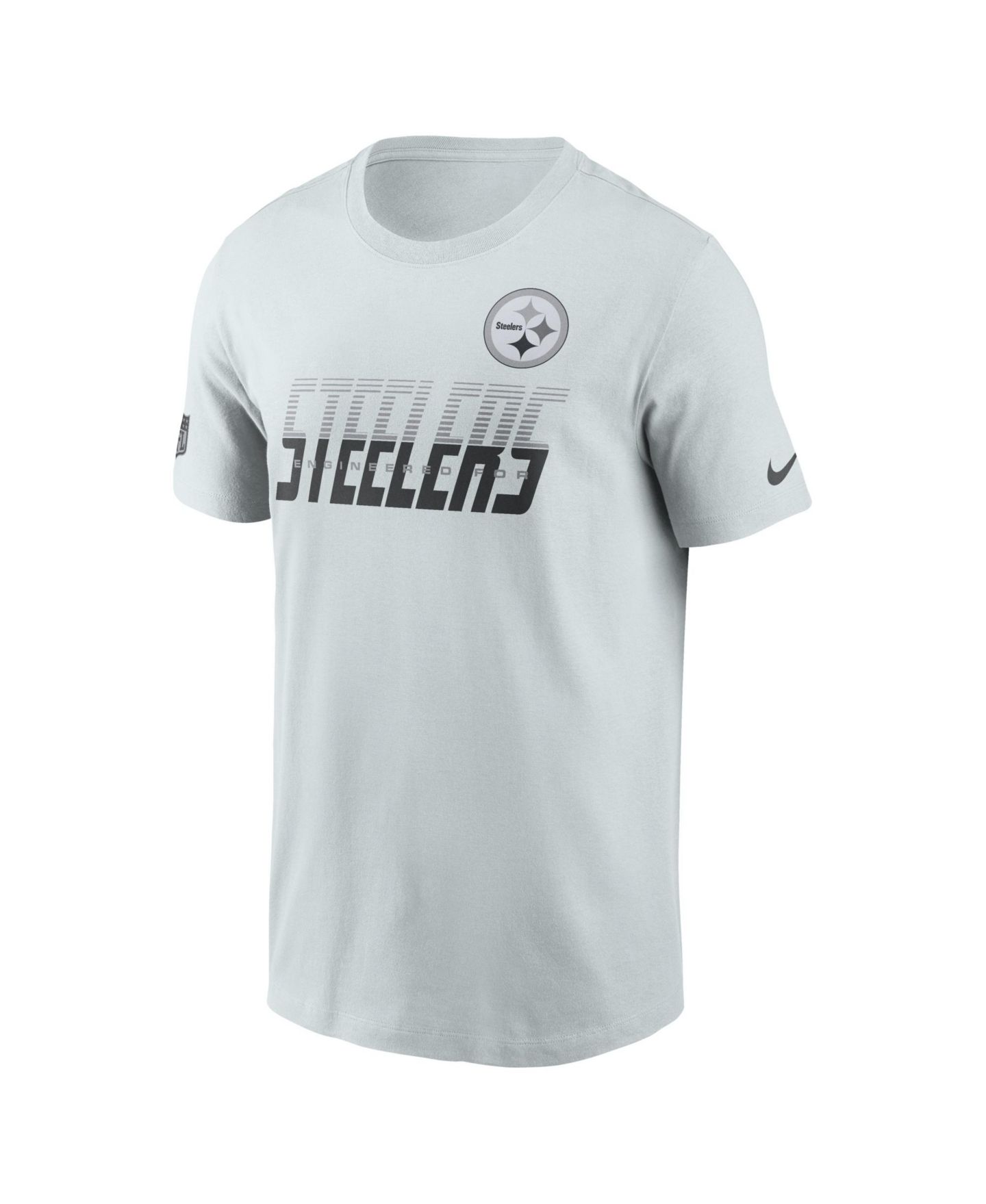 Мужская футболка Nike Gray Pittsburgh Steelers Sideline Dri-FIT — фото 2