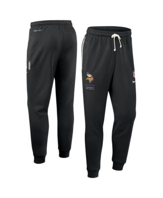 Men's Black Minnesota Vikings Sideline Standard Issue Dri-FIT Taper Pants
