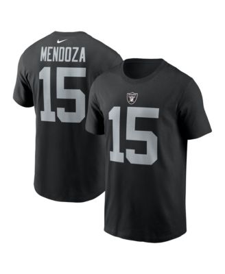 Men's Fernando Mendoza Black Las Vegas Raiders Name & Number T-Shirt