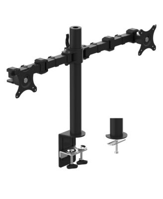 D1D Dual Monitor Arm – Steel Frame, Mechanical Spring Adjustment, Up to 30” Displays
