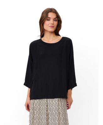 Women's Mabecca Round Neck Draped Blouse