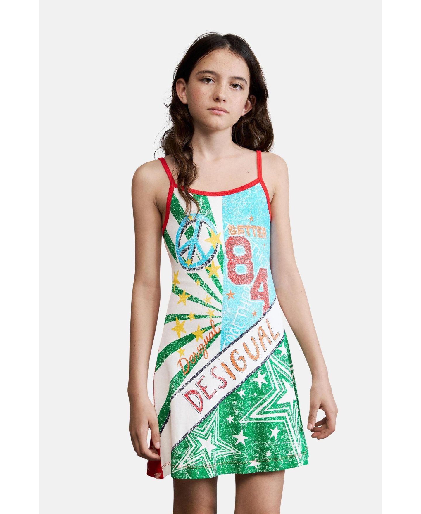Платье Desigual 's 3-14 Multicolored printed dress для девочек, цвет: Разноцветный — фото 3