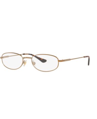 B by Brooks Brothers Men's Eyeglasses, BB1083 - Matte Gold