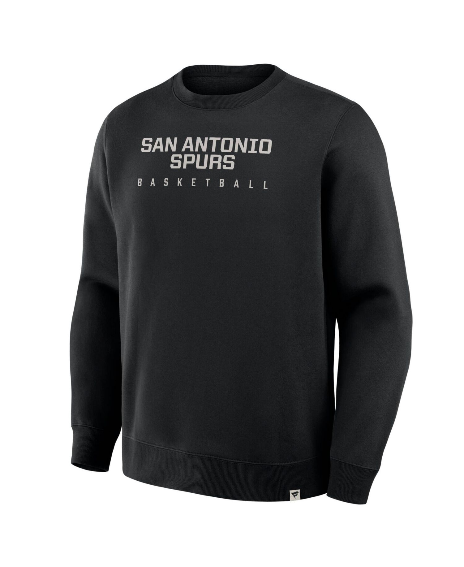 Men's Black San Antonio Spurs Crossover Collection Defensive Rotation Drill Premium Pullover Sweatshirt