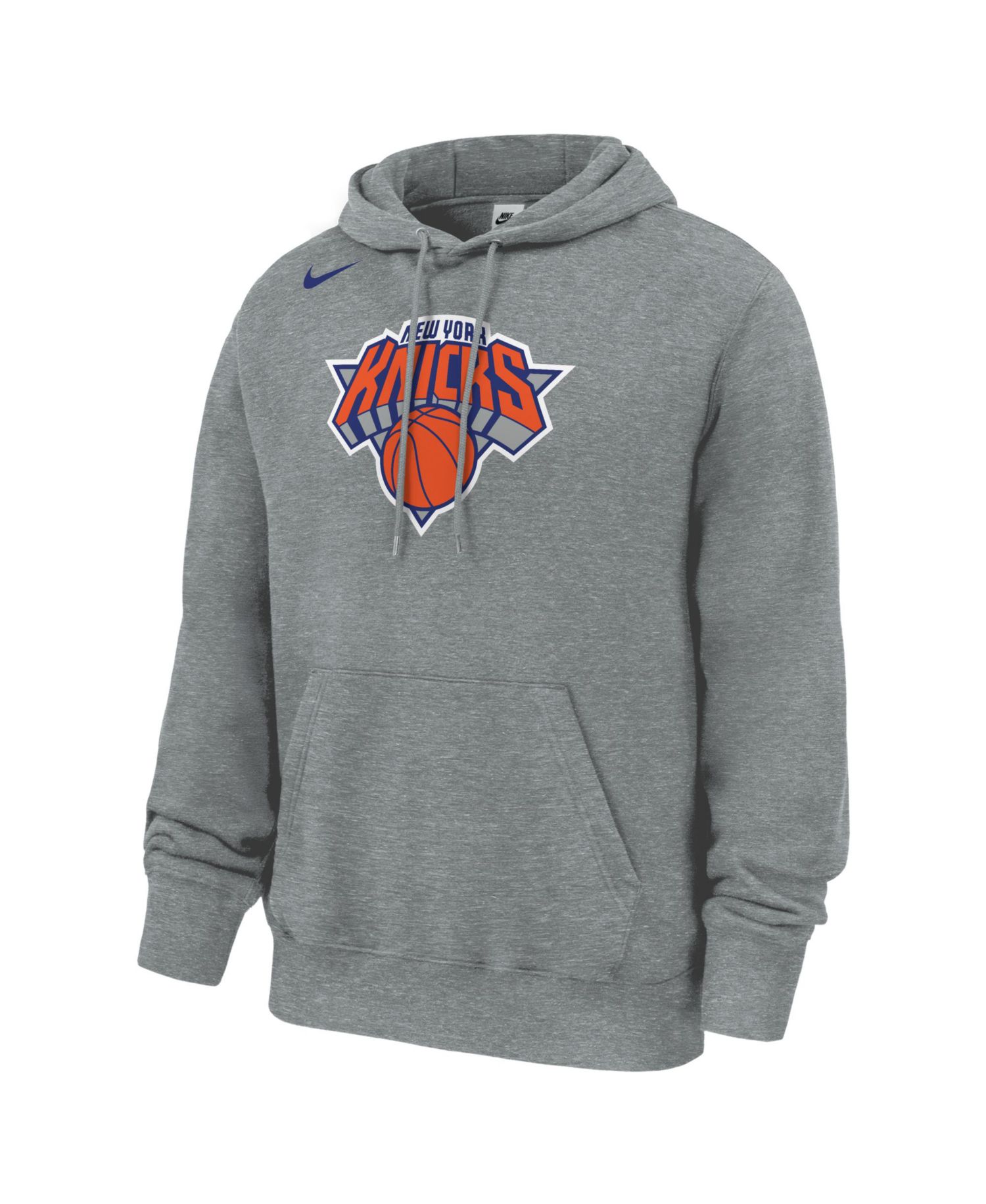 Men's Gray New York Knicks Club Fleece Hoodie