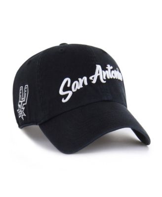 Men's Black San Antonio Spurs Sure Shot Clean Up Adjustable Hat