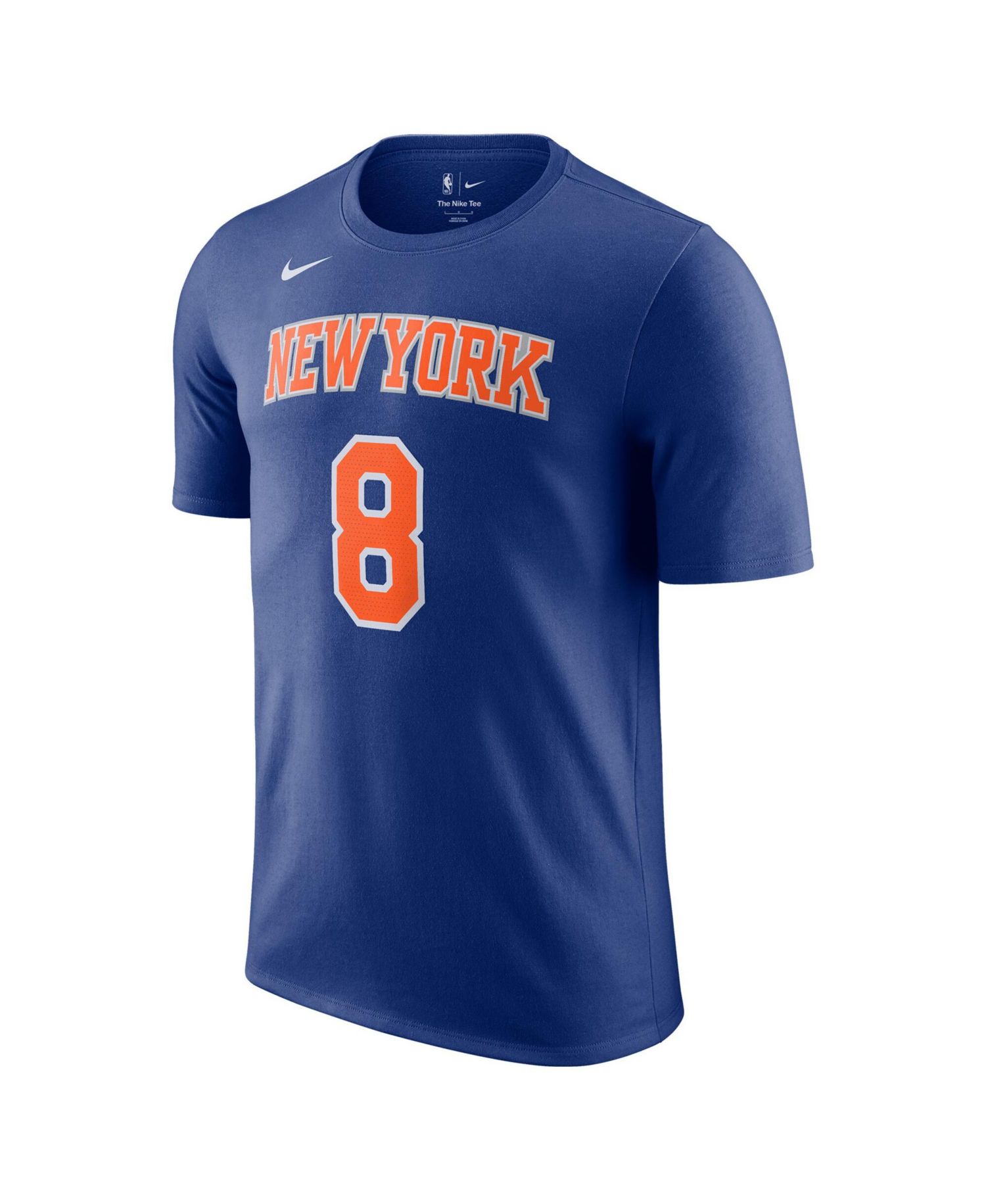 Men's and Women's OG Anunoby Blue New York Knicks Name & Number T-Shirt - Icon Edition