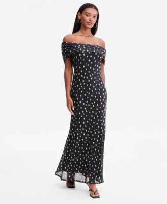 Women's Off-The-Shoulder Maxi Dress