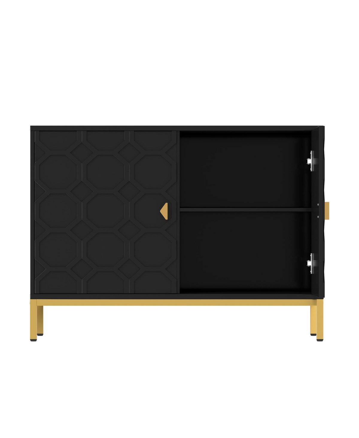 Clihome Freestanding Storage Cabinet -Door Accent