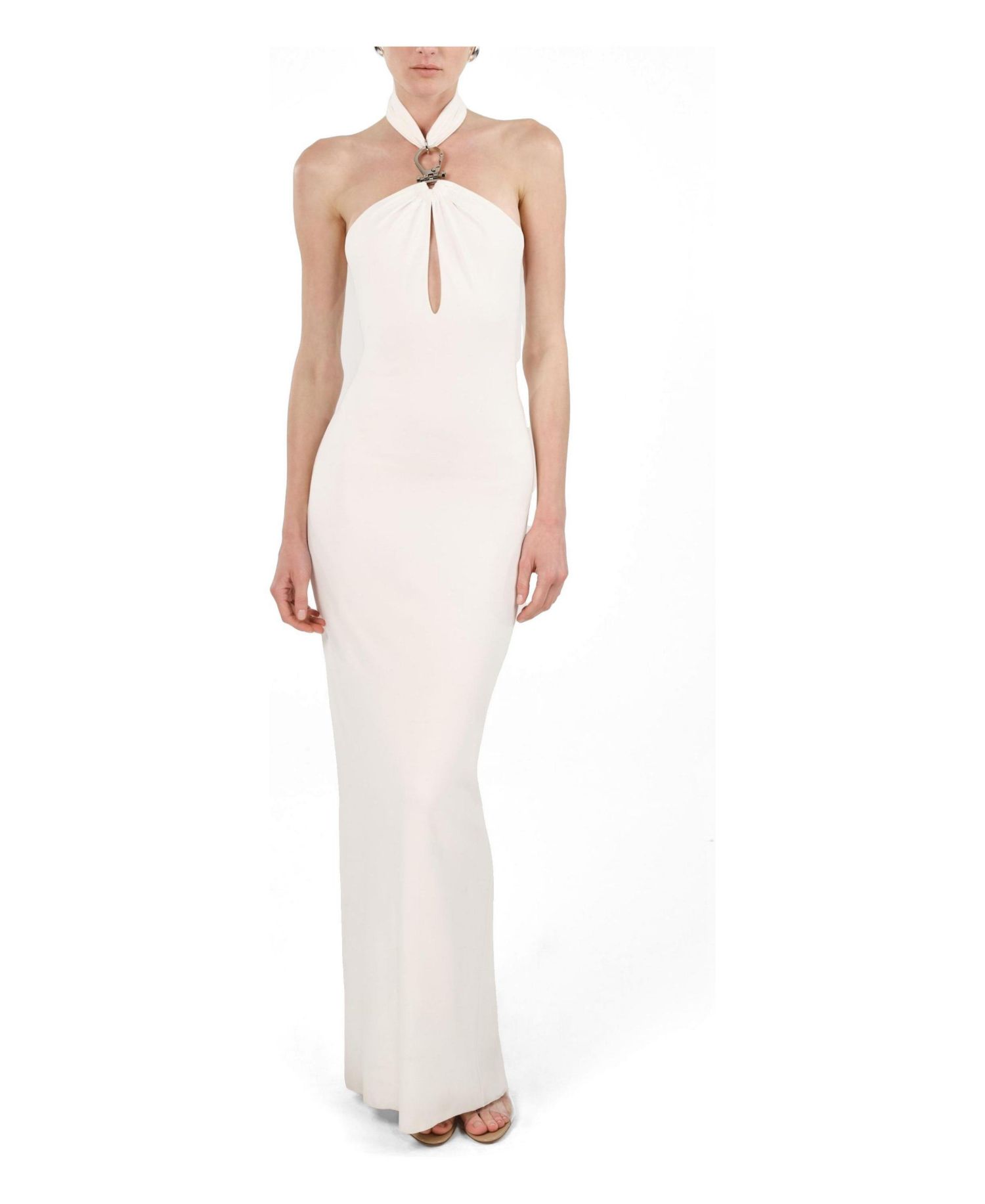 Women's Cut-Out Detail Embellished Maxi Dress