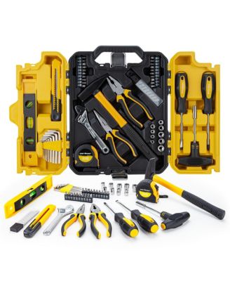 Home Tool Kit Hand Set With Plastic Toolbox For Repair DIY