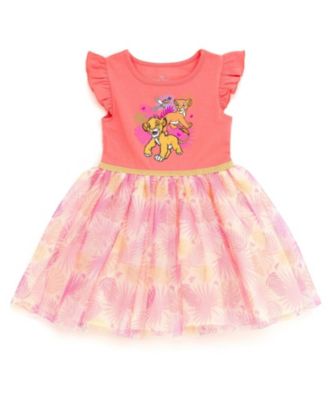 Lion King Toddler Girls 5T- 2T Short Sleeve Tutu Dress
