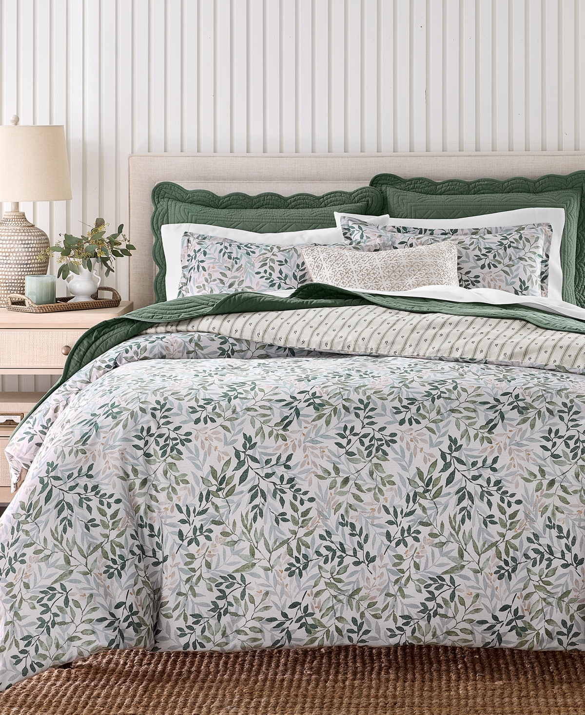 Charter Club Linden Vines 3-Piece Comforter Set, Full/Queen, Macy's Exclusive