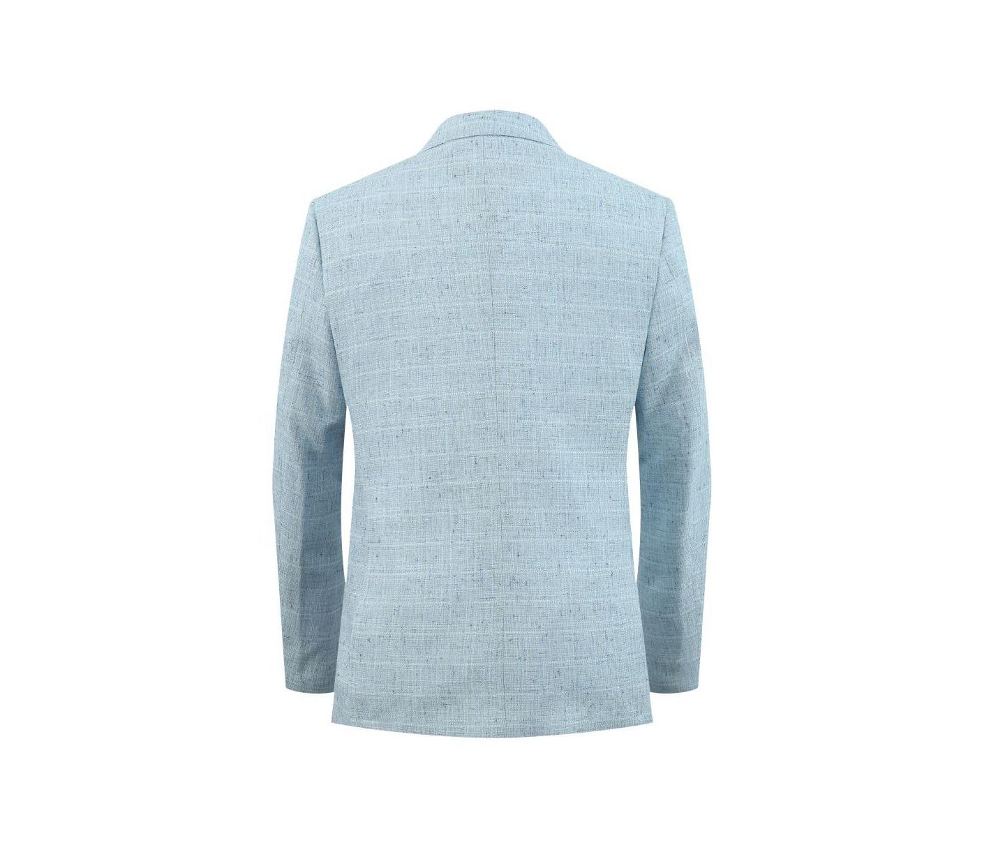 Мужская куртка Elie Balleh Slim Fit Solid Blazer Sports Coat, цвет: Синий — фото 3