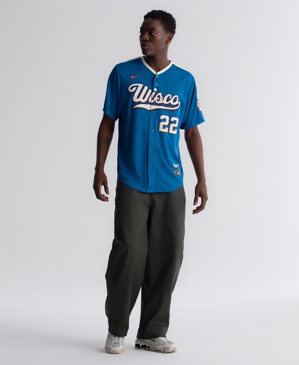 Nike Men's Christian Yelich Mineral Blue Milwaukee Brewers 2026 City Connect Stadium Jersey