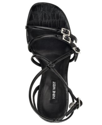 ladies black dress sandals Sugar Women's Machelene Two Piece Block Heel Shoe Ankle Strap Pump Sandal Micro 7 fashion and personality 5 Aerosoles Cinzia Women's Block-Heeled Sandals,