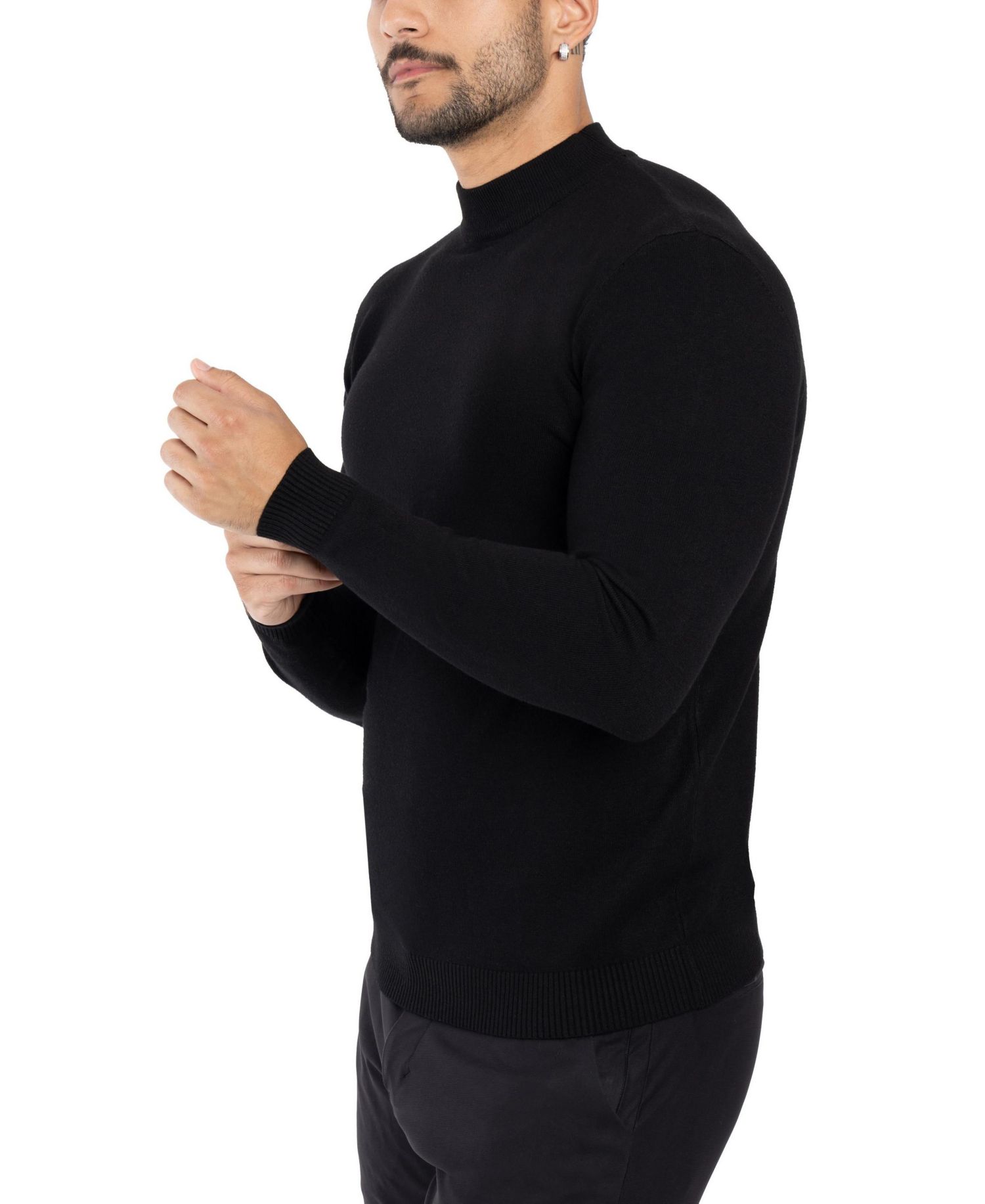 Big & Tall Mock Neck Sweater